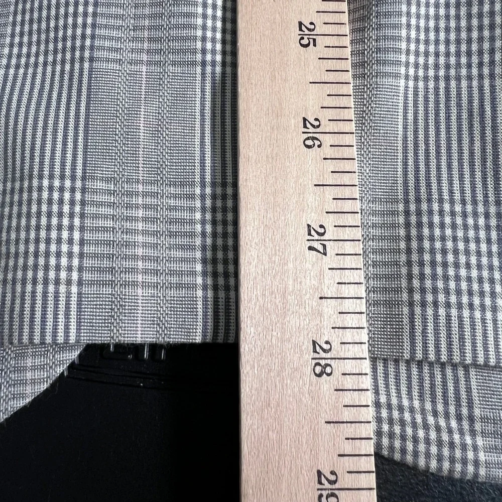 EDGE by WD·NY Blazer Mens L Gray‎ Glen Check Plaid Modern Sport Coat Wedding